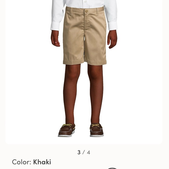 *School uniform ! Lands End Khaki Shorts - Picture 1 of 5